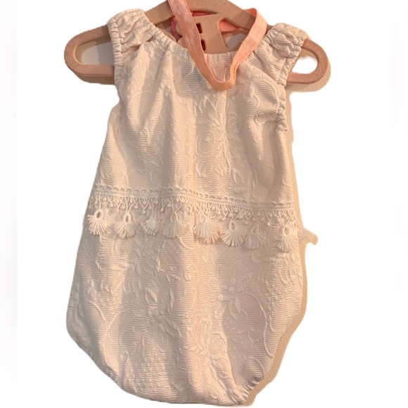 Vogue Bubble Romper Vintage Style with dazzles comes with headband 6/12 months - Picture 5 of 8